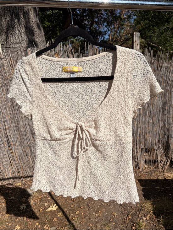 Tops - Lacey Cream Urban Outfitters Top